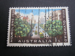 AUSTRALIEN ,       Firmenlochung , Perfin , 2 Scans - Used Stamps