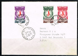 EUR L46 - FRANCE Service N° 39/41 UNESCO Sur Lettre 1976 - Cartas & Documentos