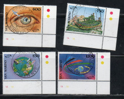REPUBBLICA DI SAN MARINO 1995 ORGANIZZAZIONE MONDIALE DEL  TURISMO TOURISM ORGANIZATION SERIE COMPLETA SET USATA USED - Used Stamps