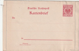 Kartenbrief-Deutsche Reichspost-ungelaufen - Enveloppes