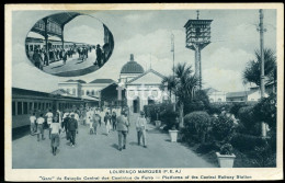 PHOTO POSTCARD TRAIN RAILWAY CENTRAL STATION MOÇAMBIQUE AFRICA CARTE POSTALE CAR VOITURE - Mozambique