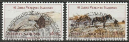 UNO Wien 1985 MiNr.51A-52A O Gestempelt 40.Jahre UNO ( 2312) - Gebruikt