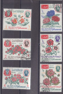 YEMEN KINGDOM - O / FINE CANCELLED - 1965 - FLOWERS - FLORES - BLUMEN - FLEURS - Mi. 182/187 - Yémen