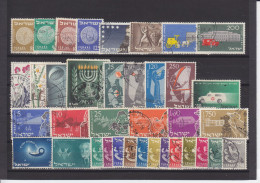 ISRAEL - O / FINE CANCELLED - 1954 / 1955 - COMPLETE YEARS - Mi. 94/130 - Gebruikt (zonder Tabs)