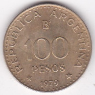 Argentine 100 Pesos 1979 José De San Martín, En Bronze Aluminium, KM# 85 - Argentine