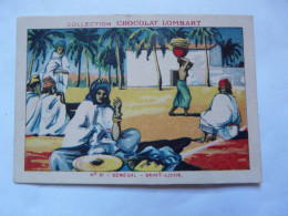 VIEUX PAPIERS - CHROMO : Chocolat LOMBART - SENEGAL - Lombart