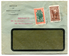 RC 26089 MADAGASCAR 1941 TANANARIVE RP LETTRE DE LA BANQUE DE MADAGASCAR - Covers & Documents