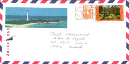 NOUVELLE CALEDONIE AFFRANCHISSEMENT COMPOSE SUR LETTRE POUR LA FRANCE 1988 - Storia Postale