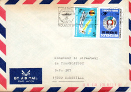 NOUVELLE CALEDONIE AFFRANCHISSEMENT COMPOSE SUR LETTRE POUR LA FRANCE 1987 - Lettres & Documents