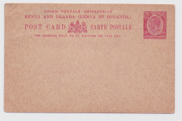 Kenya Ouganda Post Card Non écrite George V 15c Rouge - Kenya & Ouganda