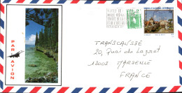 NOUVELLE CALEDONIE AFFRANCHISSEMENT COMPOSE SUR LETTRE POUR LA FRANCE 1987 - Covers & Documents