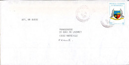 NOUVELLE CALEDONIE SEUL SUR LETTRE POUR LA FRANCE 1987 - Cartas & Documentos