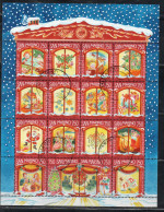 REPUBBLICA DI SAN MARINO 1996 NATALE CHRISTMAS NOEL WEIHNACHTEN NAVIDAD BLOCCO FOGLIETTO BLOCK SHEET USATA USED OBLITERE - Used Stamps