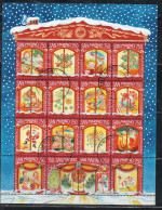 REPUBBLICA DI SAN MARINO 1996 NATALE CHRISTMAS NOEL WEIHNACHTEN NAVIDAD BLOCCO FOGLIETTO BLOCK SHEET USATA USED OBLITERE - Gebraucht