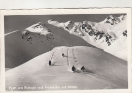 D6931) Fahrt Vom ROTKOGEL Nach HOCHSÖLDEN U. SÖLDEN - Skifahrer Im Tiefschnee - Sölden
