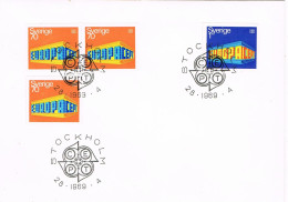 52297. Carta F.D.C. STOCKHOLM (Suecia) 1969. Tema EUROPA, CEPT - Storia Postale