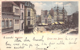 ALLEMAGNE - Bonn - Marktplaz - Gruss Aus Bonn - Precurseur 1899 - Carte Postale Ancienne - - Bonn