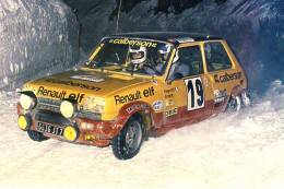 Renault 5 Alpine -  Rallye Monte-Carlo 1978  - Pilote: Jean Ragnotti  -  15x10cms PHOTO - Rallyes