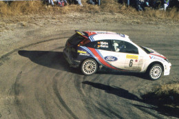 Ford Focus WRC -  Rallye Monte-Carlo 2000 - Pilote: Carlos Sainz -  15x10cms PHOTO - Rallyes