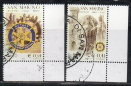 REPUBBLICA DI SAN MARINO 2000 ROTARY CLUB SERIE COMPLETA COMPLETE SET USATA USED OBLITERE' - Used Stamps