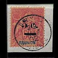 ZA0060b - REUNION  -  STAMP -  Yvert  # 53 Fine USED - ERROR: Accent - Oblitérés