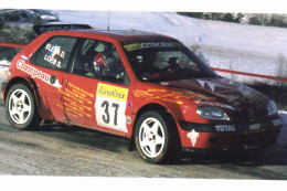 Citroen Saxo -  Rallye Monte-Carlo 2001 - Pilote: Sebastien Loeb -  15x10cms PHOTO - Rallyes