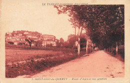 Montaigu De Quercy * Route D'agen Et Vue Générale - Montaigu De Quercy