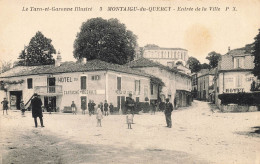 Montaigu De Quercy * Place Et Entrée De La Ville * Hôtel Du Midi CASTAGNE DESVALS - Montaigu De Quercy