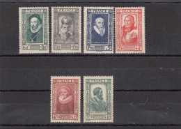 France - Année 1943 - Neuf** - N°YT 587/92** - Célébrités Du XVIè Siècle - Unused Stamps
