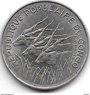 *congo Republic 100 Francs 1971 Km 1  Xf+ - Congo (République Démocratique 1998)