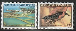 POLYNESIE - N°150/1 ** (1980)  Aquaculture - Neufs