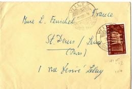 LUXEMBOURG YT N°447 SEUL SUR LETTRE OBLITERE WILTZ POUR LA FRANCE - Cartas & Documentos