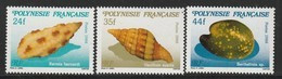 POLYNESIE - N° 312/4 ** (1988) Coquillages - Neufs