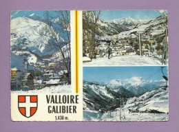 0030- CPM - 73 - VALLOIRE-GALIBIER (1.430 M) Près Saint-Jean-de-Maurienne - Multivue : Station, Pistes - 1 - Saint Michel De Maurienne