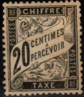 FRANCE - TIMBRE-TAXE YT N° 17, Type "DUVAL". Neuf* Avec Charnière Légère . A Saisir. Bas Prix. - 1859-1959 Nuevos