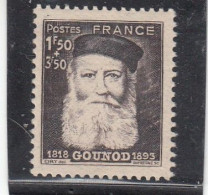 France - Année 1944 - Neuf** - N°YT 601** - Charles Gounod - Nuovi