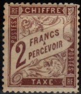 FRANCE - TIMBRE-TAXE YT N° 26. Type "DUVAL". Neuf* Avec Charnière Légère. SEULE PROPOSITION Sur DELCAMPE. Bas Prix. - 1859-1959 Mint/hinged