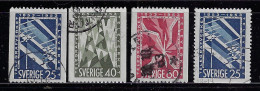 SWEDEN 1953 SCOTT #452-458 STAMPS USED - Oblitérés