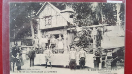 J Bertrand-pouet & Cie Libourne 1909, Fêtes Des Vendanges En Gironde , Char Des Graves - Libourne