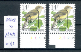 Belgique  Préos Oiseaux De Buzin N° PRE 838 P8   Planches 1 Et 2 Xx - Sobreimpresos 1986-96 (Aves)