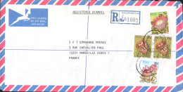 AFRIQUE DU SUD AFFRANCHISSEMENT COMPOSE SUR LETTRE  RECOMMANDEE DE RANDFONTEIN POUR LA FRANCE 1981 - Lettres & Documents