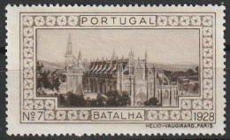 Vignette/ Vinheta, Portugal - 1928, Paisagens E Monumentos. Batalha -||- MNG, Sans Gomme - Local Post Stamps