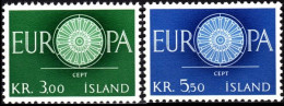 ICELAND / ISLAND 1960 EUROPA. Complete Set, MNH - 1960