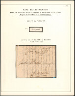 Pays-Bas Autrichien (règne De Charles VI) LAC Daté De Nieuport (1724) + Griffe Manusc. Nieuport > Nantes - 1714-1794 (Paesi Bassi Austriaci)