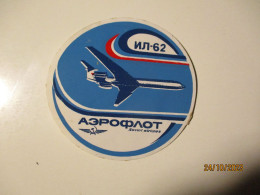 USS RUSSIA AEROFLOT IL-62 STICKER - Stickers