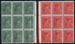 YUGOSLAVIA 1933 Ljubljana Sokol Games Blocks Of Nine MNH / **.  Michel 255-56 - Neufs