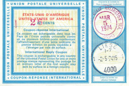 INTERNATIONAL REPLY COUPON. USA. 26/22 CENTS. ARLINGTON - Autres & Non Classés