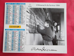 CALENDRIER ALMANACH 1994 OBERTHUR ROBERT DOISNEAU ENFANTS A L'ECOLE ENFANTS S'AMUSENT - Groot Formaat: 1991-00