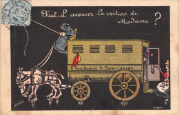Illustrateur - Norwins - Faut Il Avancer La Voiture De Madame - Humour - Carte Postale Ancienne - - Norwins