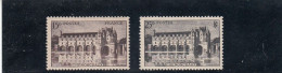 France - Année 1944 - Neuf** - N° YT 610/11** - Château De Chenonceaux - Unused Stamps